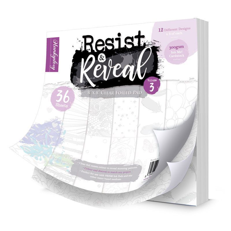 Resist & Reveal 8" x 8" Clear Foiled Pad Volume 3-1