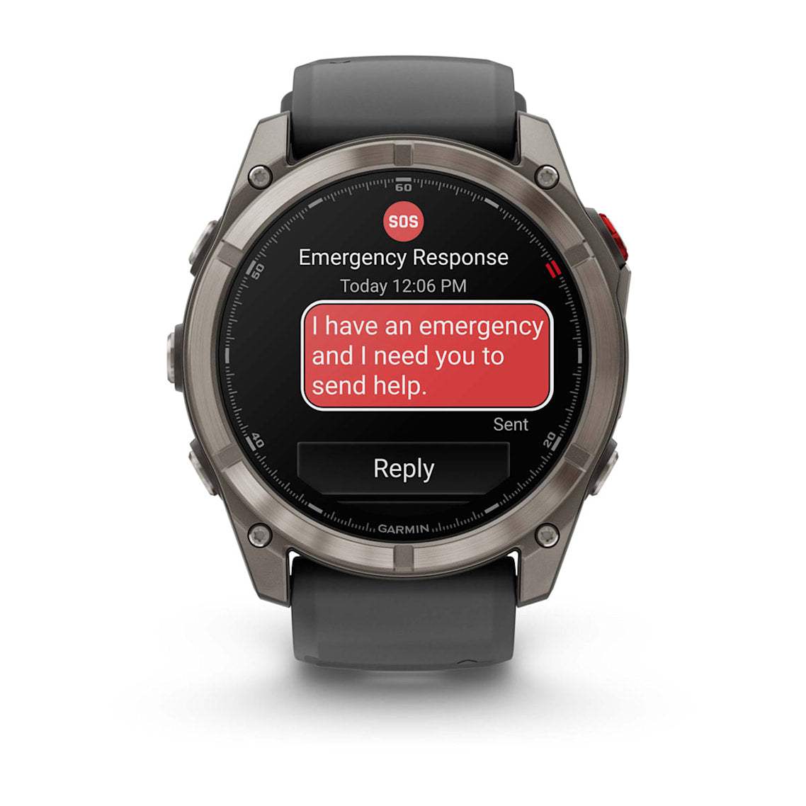 fēnix® 8 Pro – 51 mm AMOLED Sapphire Titanium with Graphite/Black Silicone Band-2