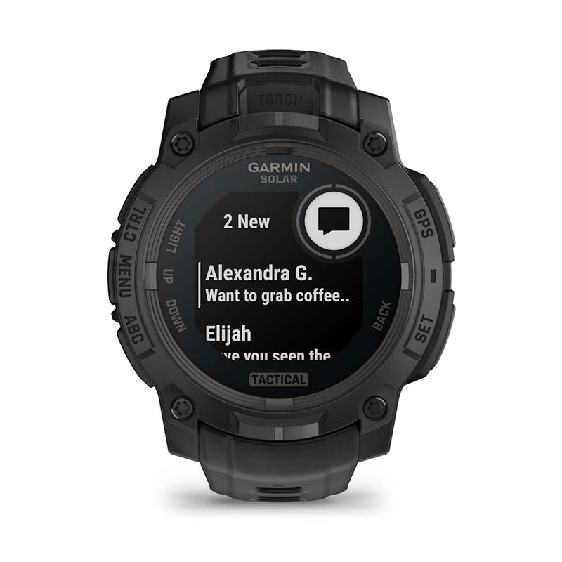 Garmin Instinct 3 45mm Solar Tactical Edition GPS Watch Black-2