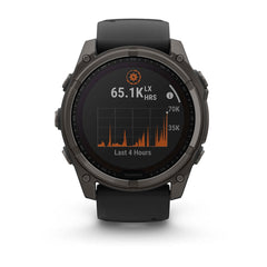 fēnix® 8 – 51 mm, Solar Sapphire, Carbon Gray DLC Titanium-2