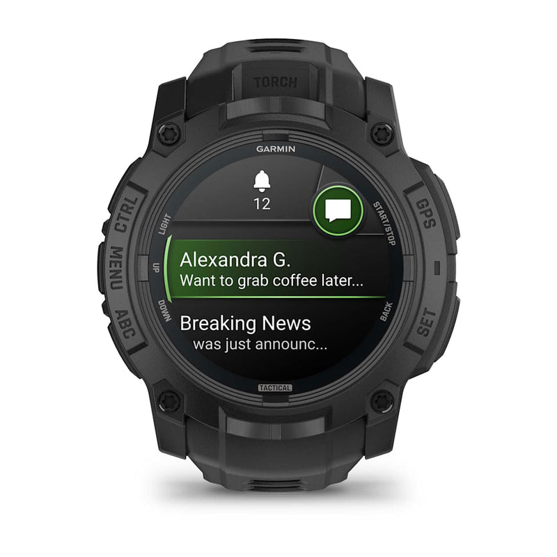 Instinct® 3 – 50 mm, AMOLED, Tactical Edition Black with Black Band-2