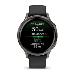 Venu® 4 – 41 mm Slate with Black Silicone Band-2
