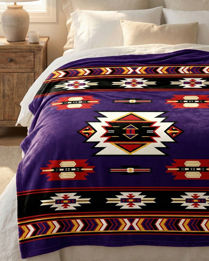ULTRA SOFT LUXURY PLUSH BLANKET (purple)-1
