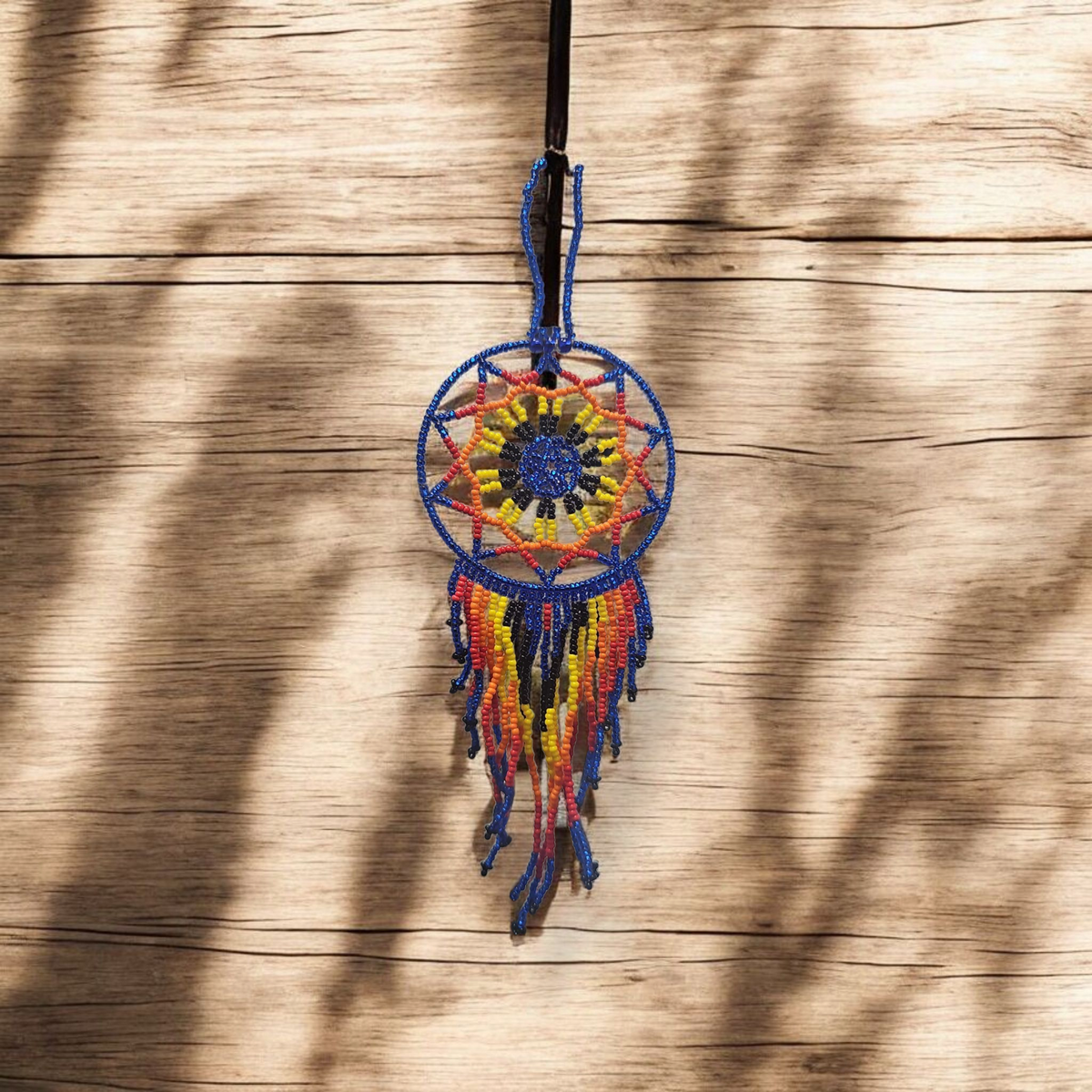 Blue and red yellow ,Celestial Beaded Handmade Dreamcatcher