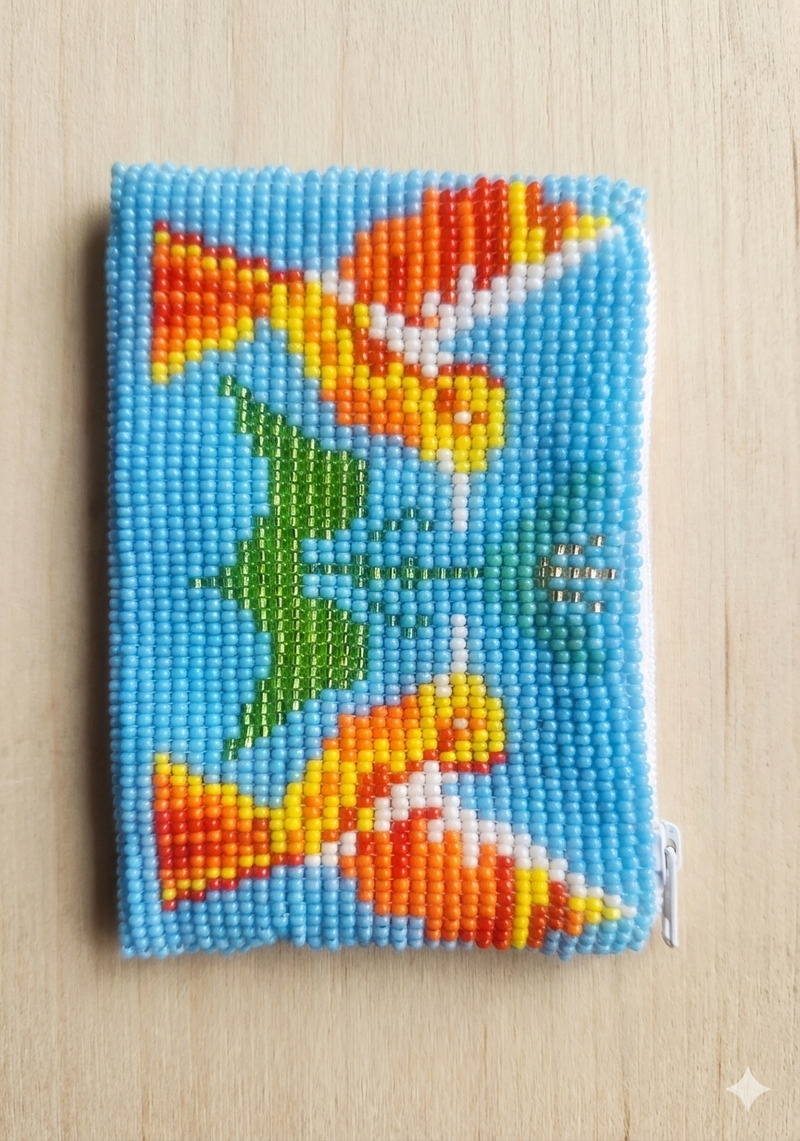 HummingBird Beaded coin purses-3