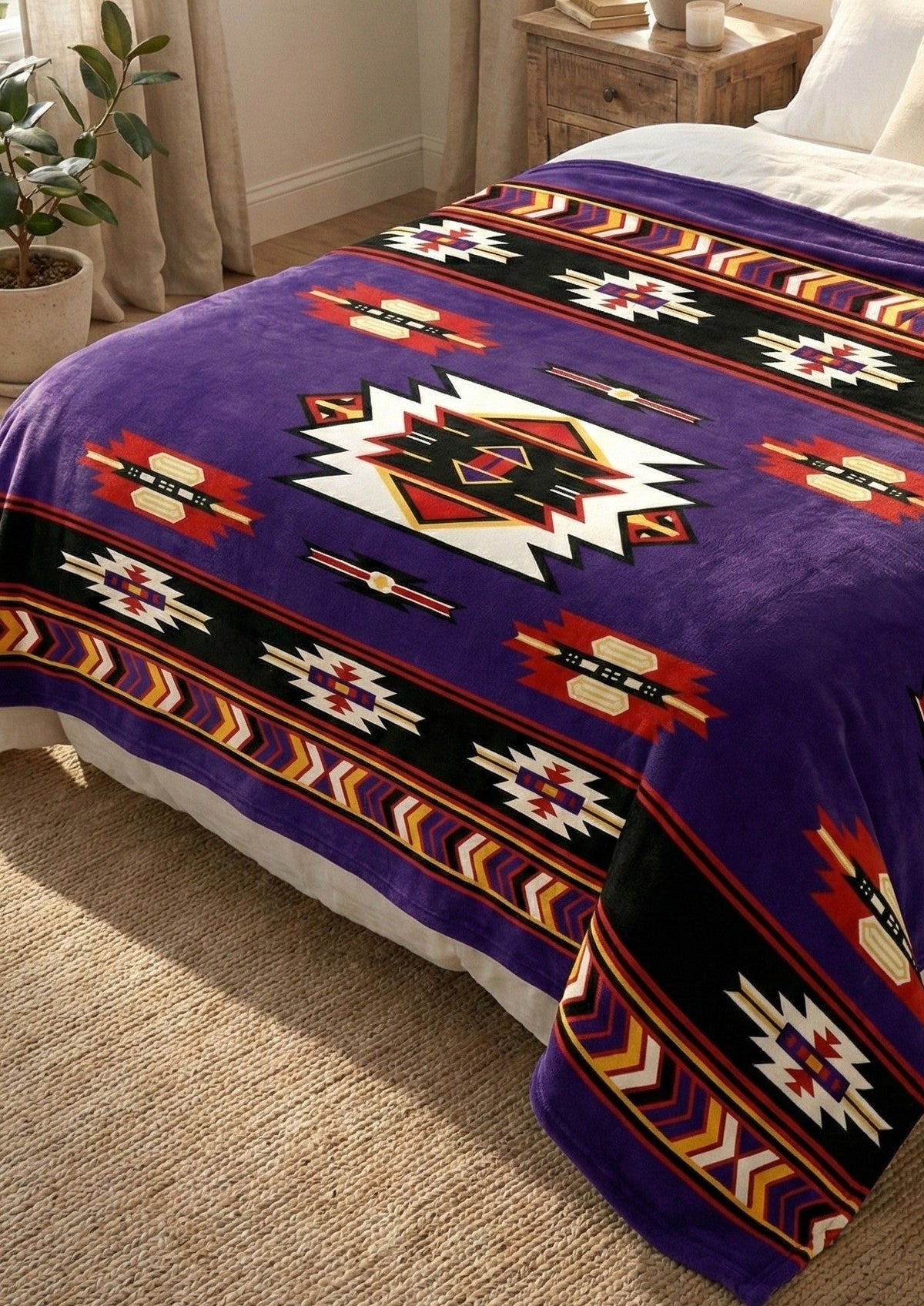 ULTRA SOFT LUXURY PLUSH BLANKET (purple)-2