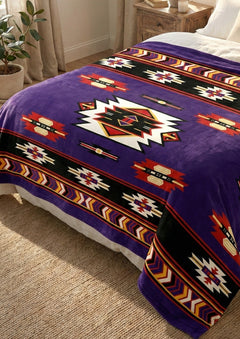 ULTRA SOFT LUXURY PLUSH BLANKET (purple)-2