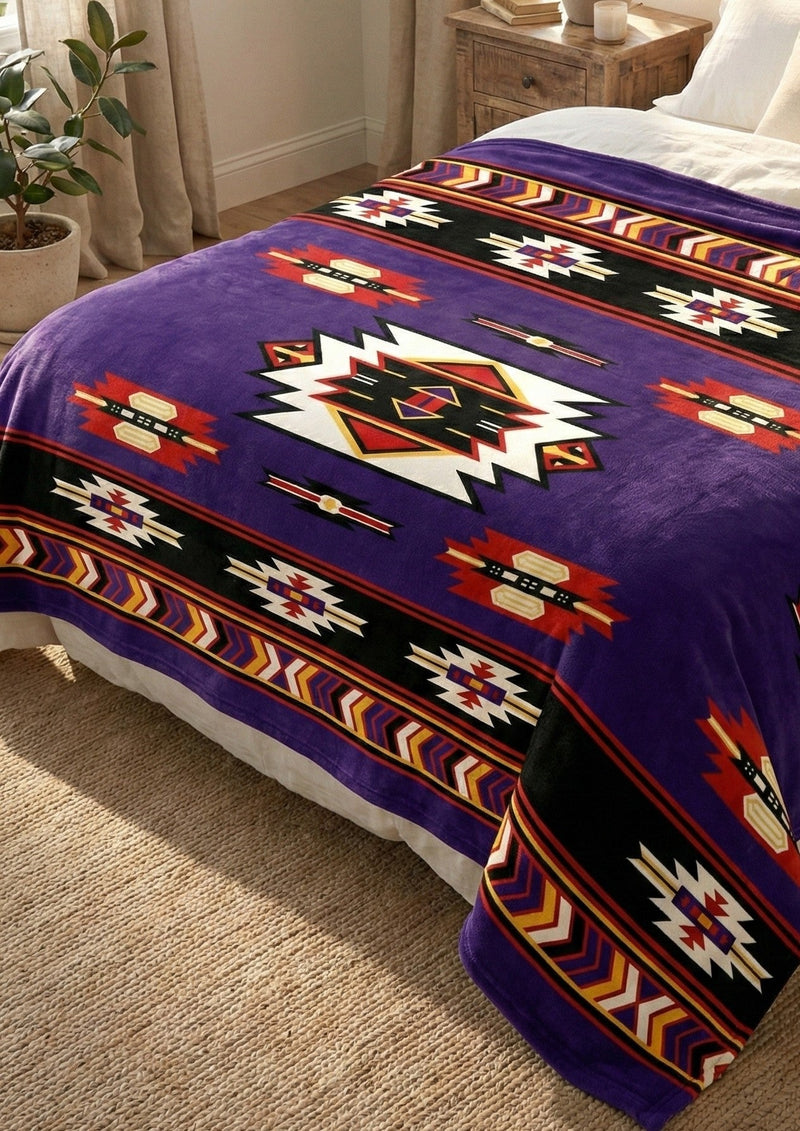 ULTRA SOFT LUXURY PLUSH BLANKET (purple)-2
