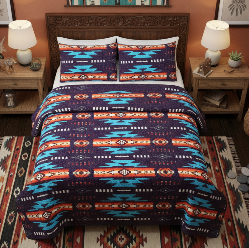 Navajo 3 Piece Quilt Set-3
