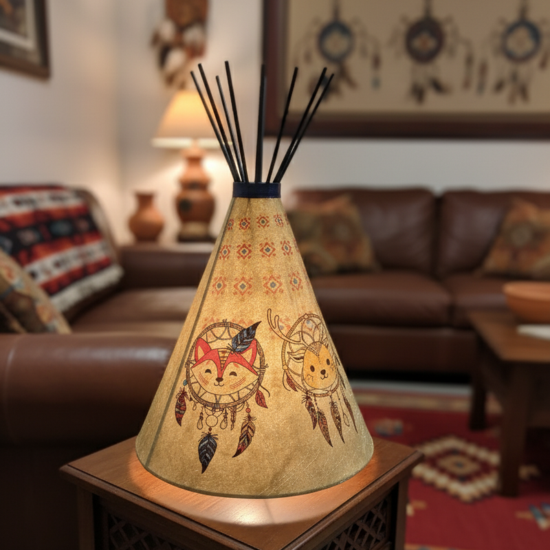 Little Dream Catcher Teepee Lamp-1