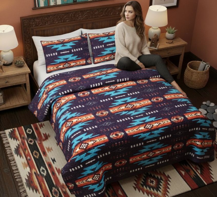 Navajo 3 Piece Quilt Set-4
