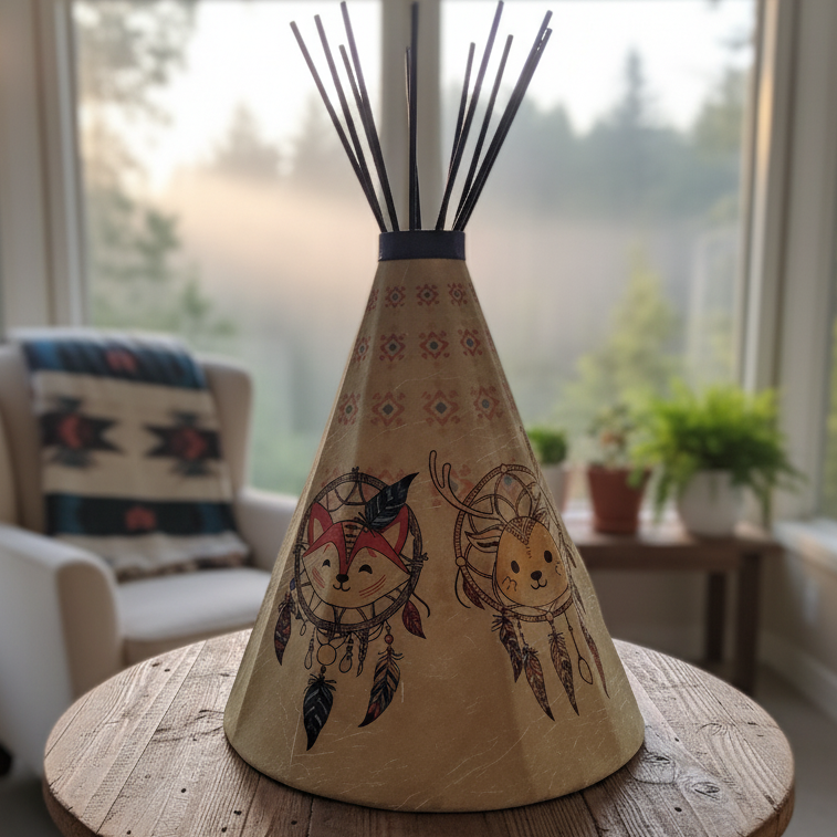 Little Dream Catcher Teepee Lamp-3