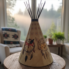 Little Dream Catcher Teepee Lamp-3