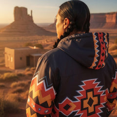 Native Horizon Windbreaker – Black Sunset-3