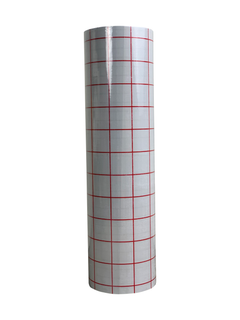 Craft Transfer Tape Red Grid.-1