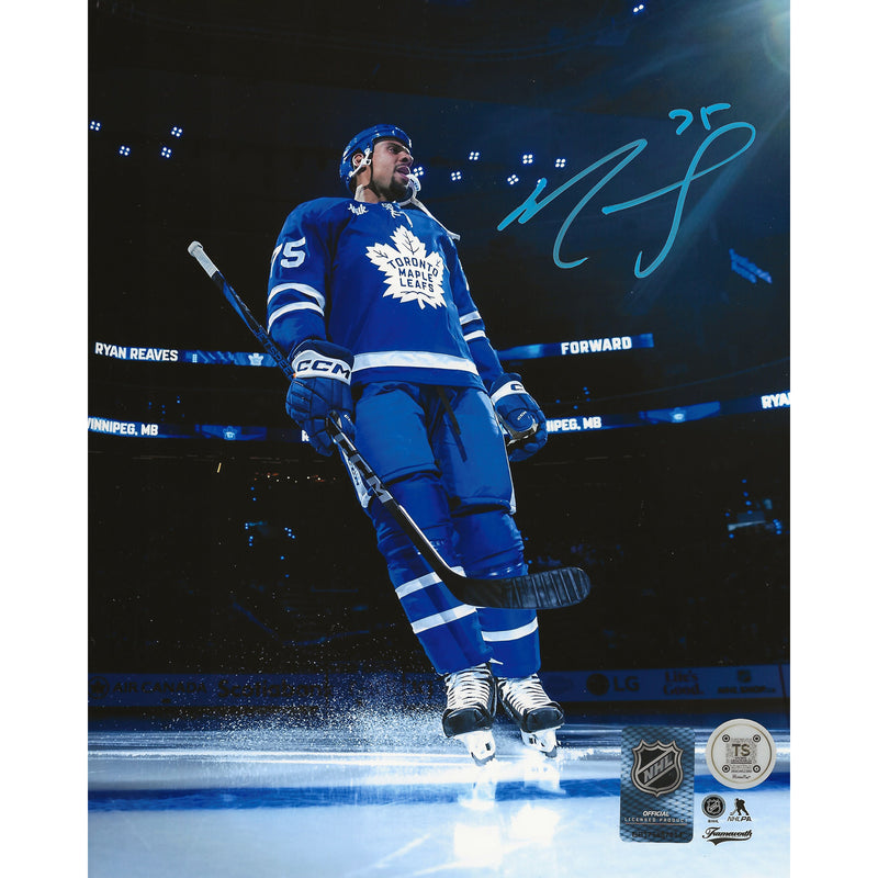 Ryan Reaves Autographed Toronto Maple Leafs Introduction 8x10 Photo-1