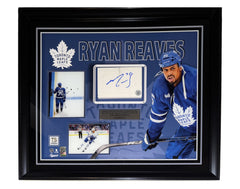 Ryan Reaves Autographed Toronto Maple Leafs Framed Game-Used Board Piece LE /5-1