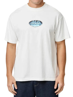 April 'Clear Flame' Tee - White-1
