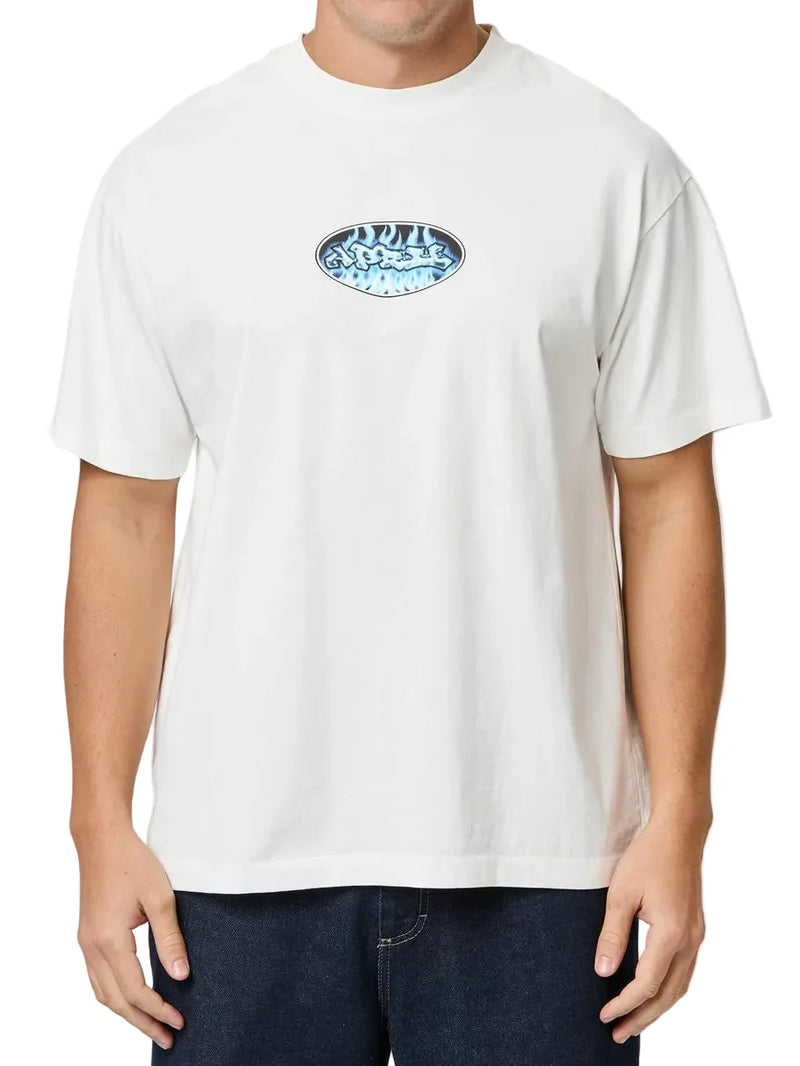 April 'Clear Flame' Tee - White-1