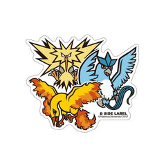 Pokémon - Moltres, Zapdos, Articuno Small Sticker (B-SIDE LABEL)-1