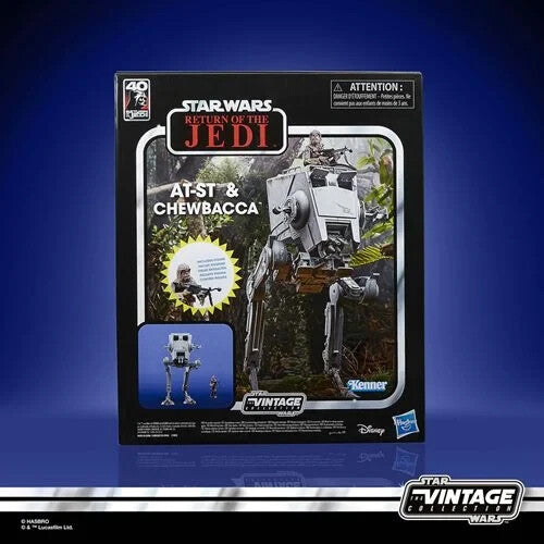 Star Wars TVC AT-ST & Chewbacca 1:18 Scale 40th Anniversary ROTJ (UPC:5010996106827)