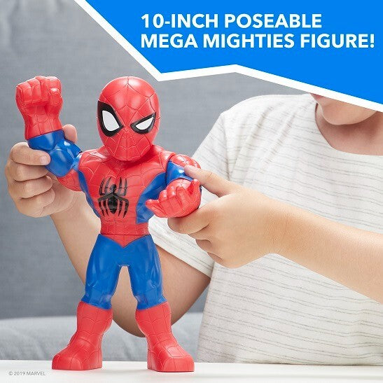 NEW!  Marvel Super Hero Adventures Mega Mighties Poseable Spider-Man Figure (630509743377)