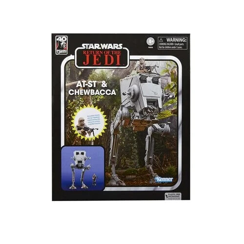 Star Wars TVC AT-ST & Chewbacca 1:18 Scale 40th Anniversary ROTJ (UPC:5010996106827)