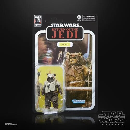 Star Wars The Black Series ROTJ 40th Anniversary – Paploo the Ewok 6" Action Figure-2