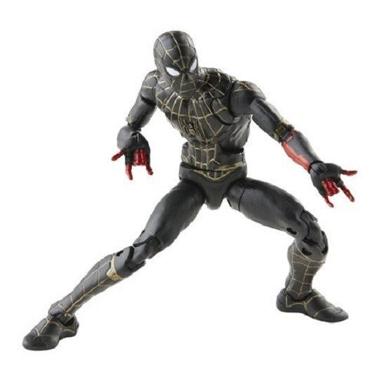 Spider-Man: No Way Home Marvel Legends Black & Gold Spider-Man 6" Figure – BAF Armadillo Series (5010993844739)