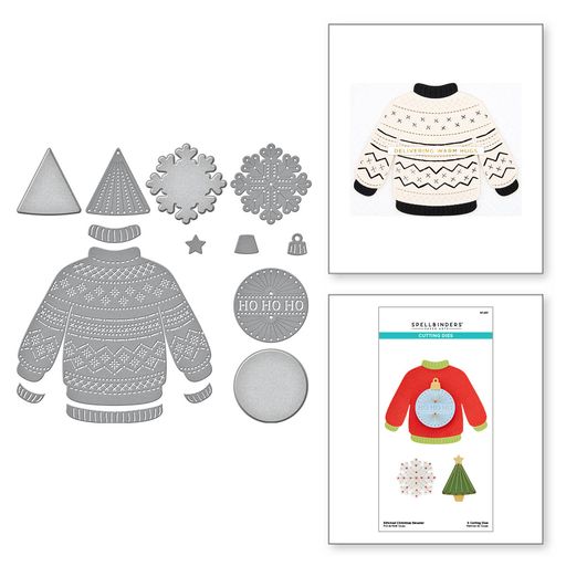 Troqueles grabados Stitched Christmas Sweater de la colección Christmas-2