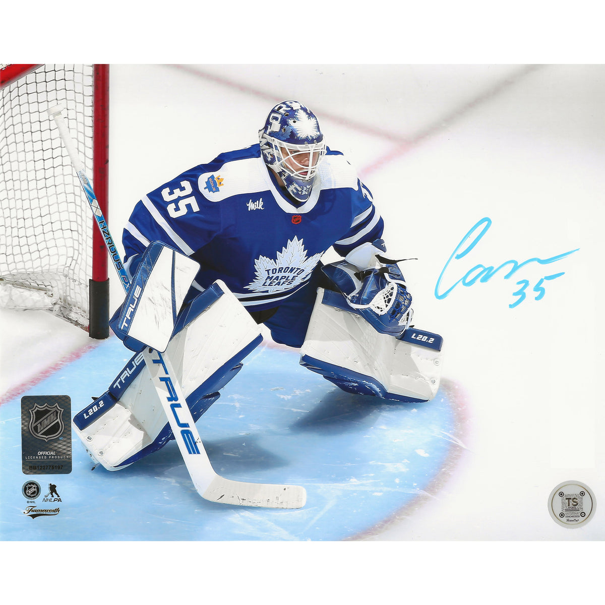 Ilya Samsonov Autographed Toronto Maple Leafs Reverse Retro 2.0 8x10 Photo-1
