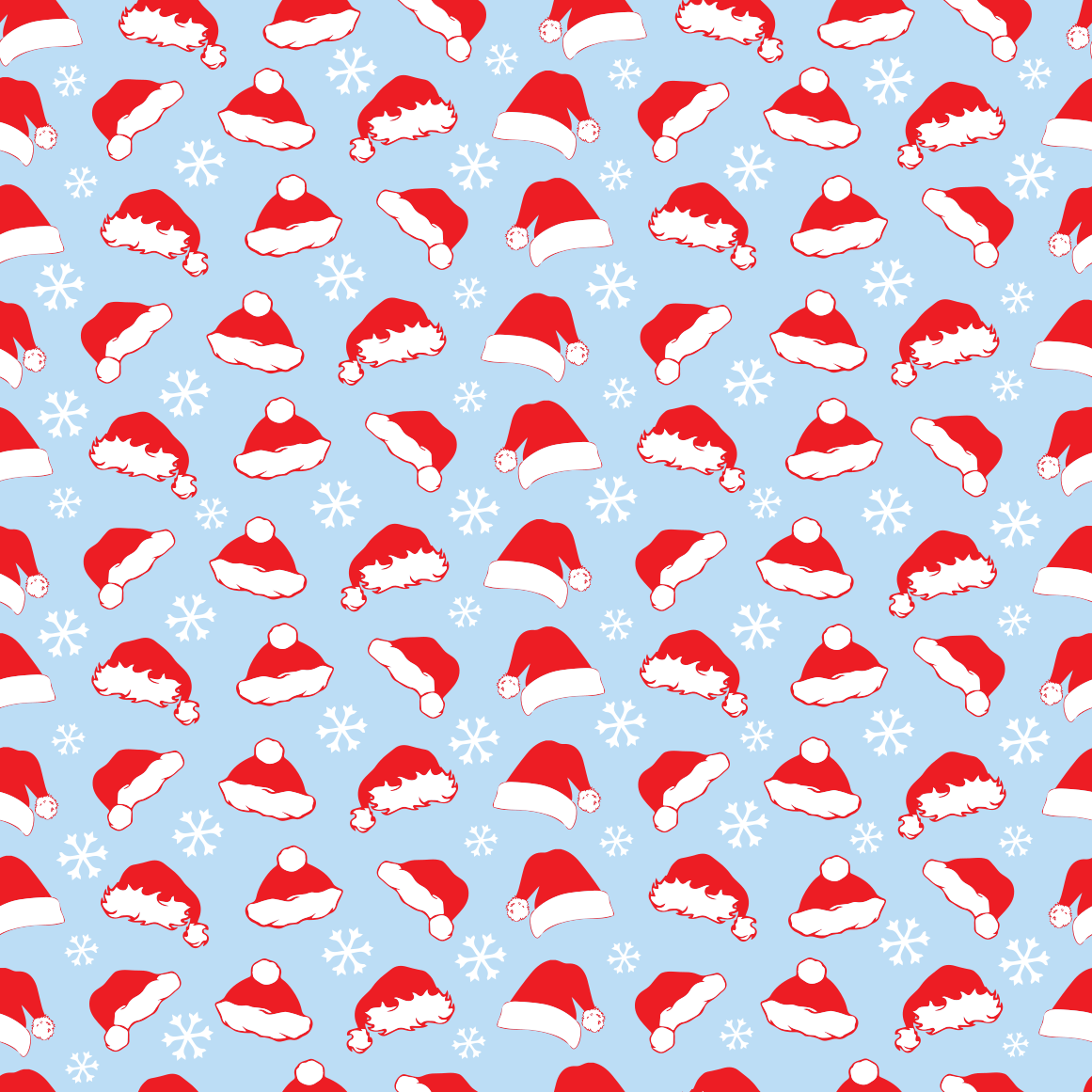 Christmas Santa Hat Adhesive Vinyl Pattern-1
