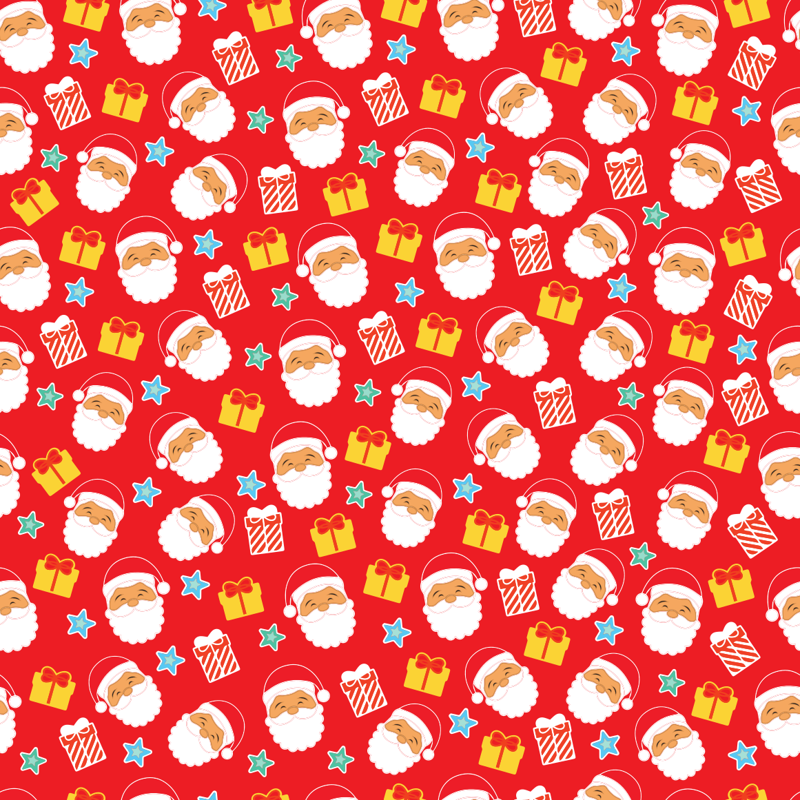 Santa Claus Adhesive Vinyl Pattern-1