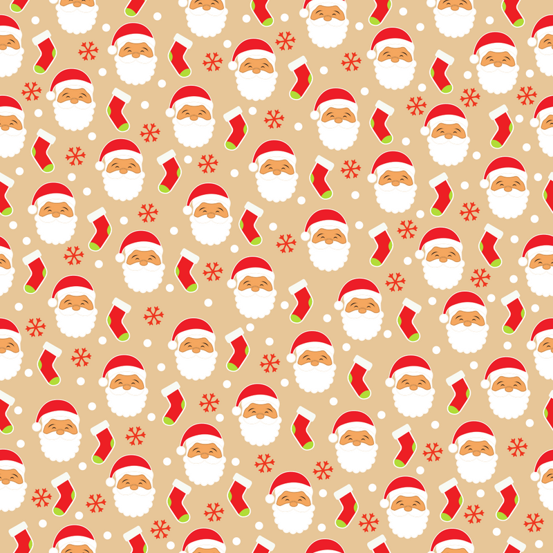 Craft Christmas Santa Claus Adhesive Vinyl Pattern 1-1