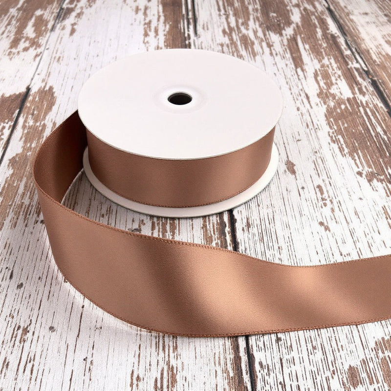 Satin Ribbon Double Face-Chocolate Chip #839- 3.8 cm Wide-1