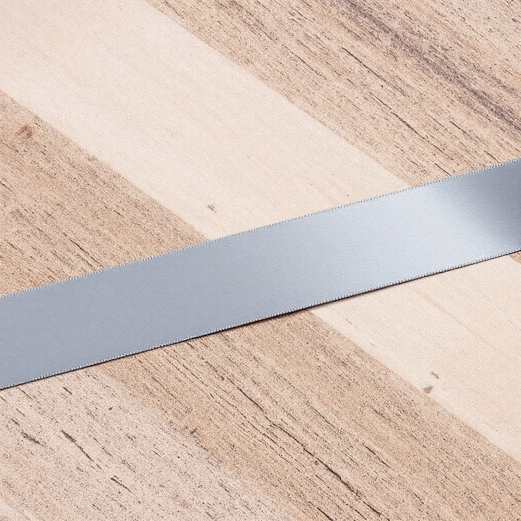 Satin Ribbon Double Face-Metal Grey #017- 3.8 cm Wide-2