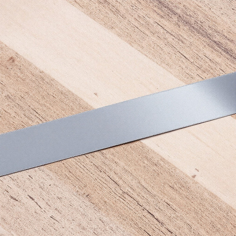 Satin Ribbon Double Face-Metal Grey #017- 3.8 cm Wide-2