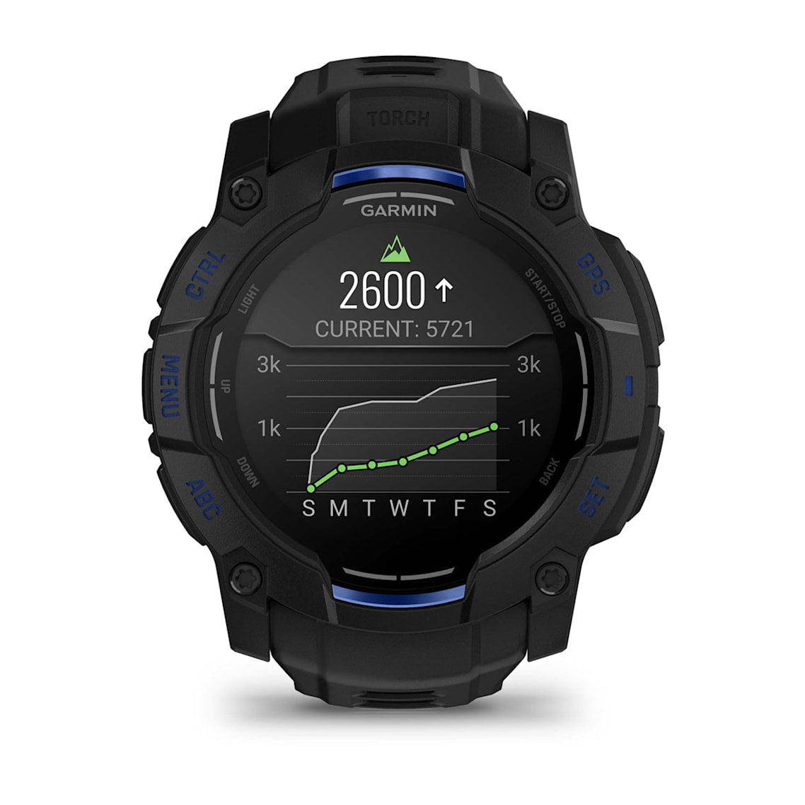 Garmin Instinct® 3 AMOLED (50 mm) - Rugged GPS Watch - Black/Bolt Blue-9