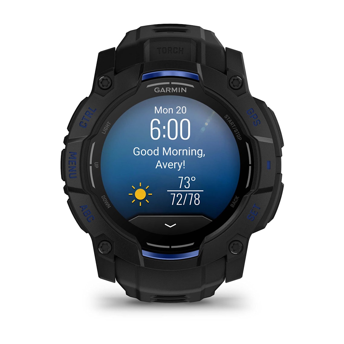 Garmin Instinct® 3 AMOLED (50 mm) - Rugged GPS Watch - Black/Bolt Blue-11