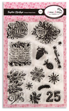 Timeless Christmas Vintage Foliage Stamp-1