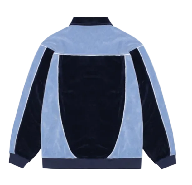 Jacker 'Comfy' Velvet Polo - Blue-2