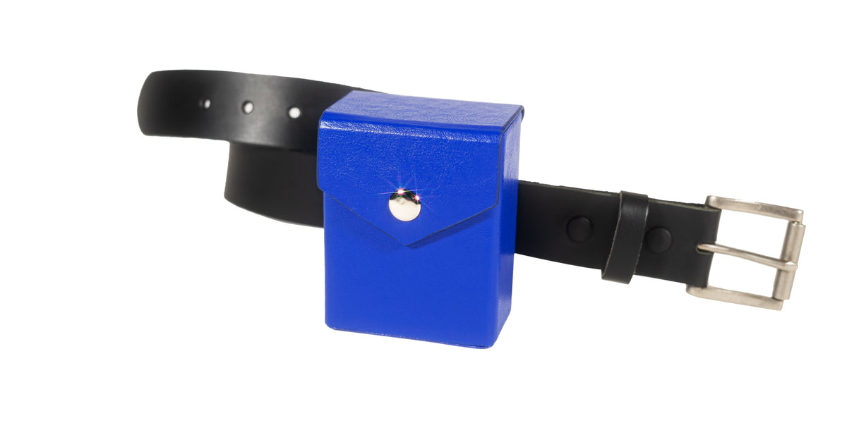 Kaiba Blue Deck Box + Belt Loop - Hard Shell - Faux Leather-3