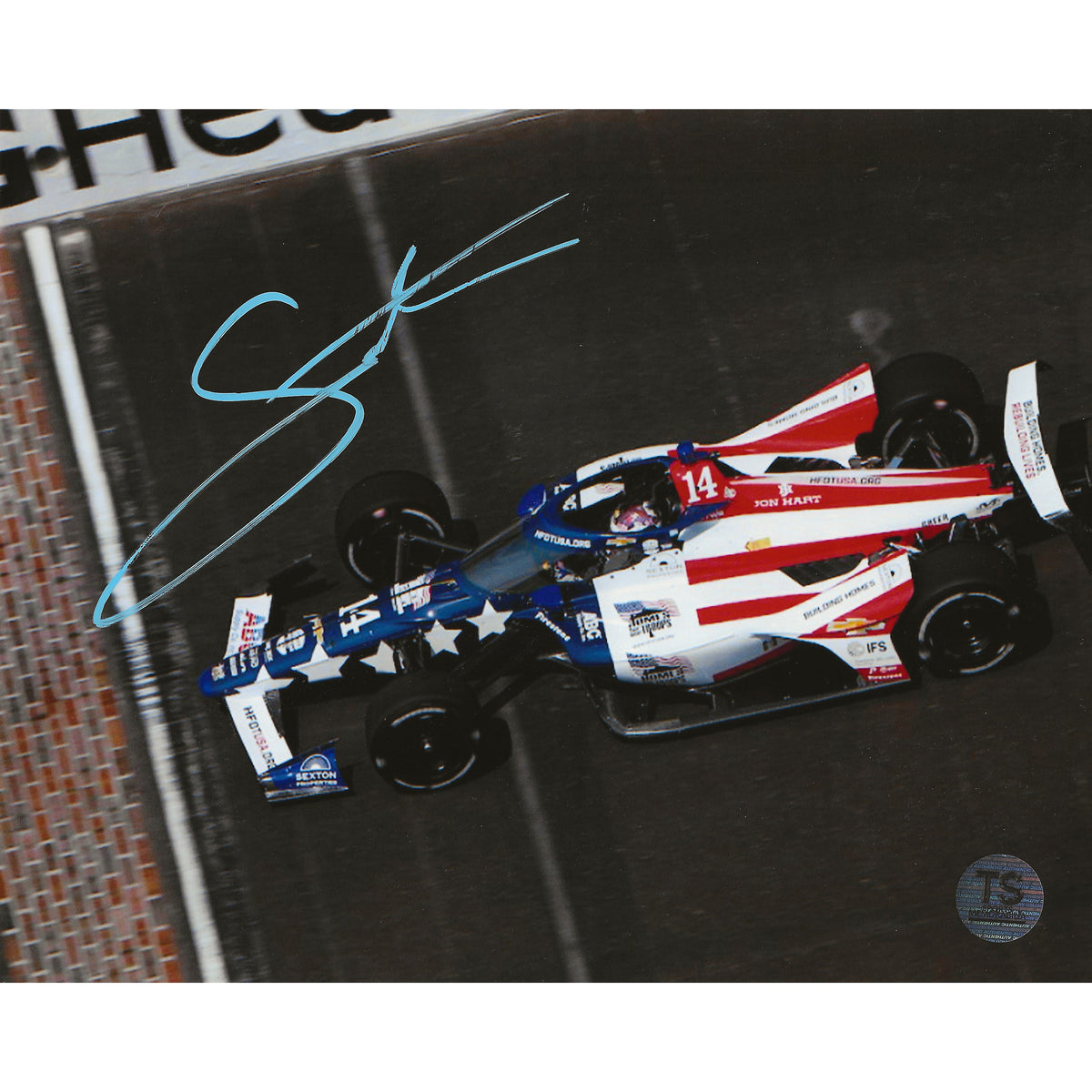 Santino Ferrucci Autographed Indianapolis 500 8x10 Photo *As Is*-1