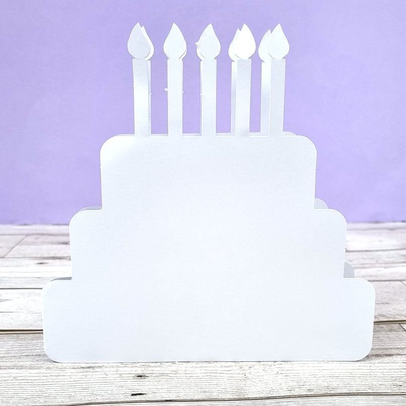 Luxury Shaped Card Blanks & Envelopes - Cake-1