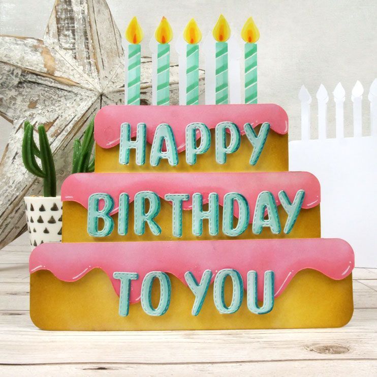 Luxury Shaped Card Blanks & Envelopes - Cake-2