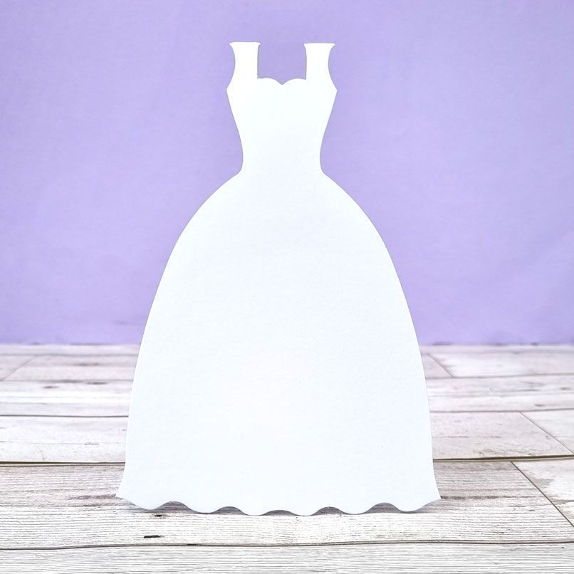 Luxury Shaped Card Blanks & Envelopes - Dress-1