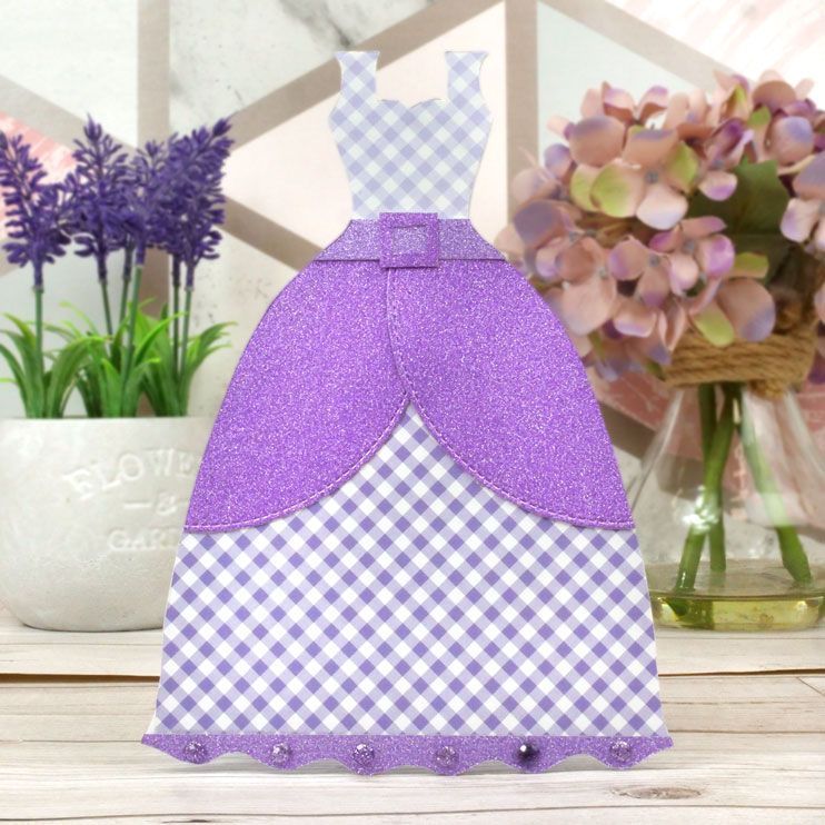 Luxury Shaped Card Blanks & Envelopes - Dress-2