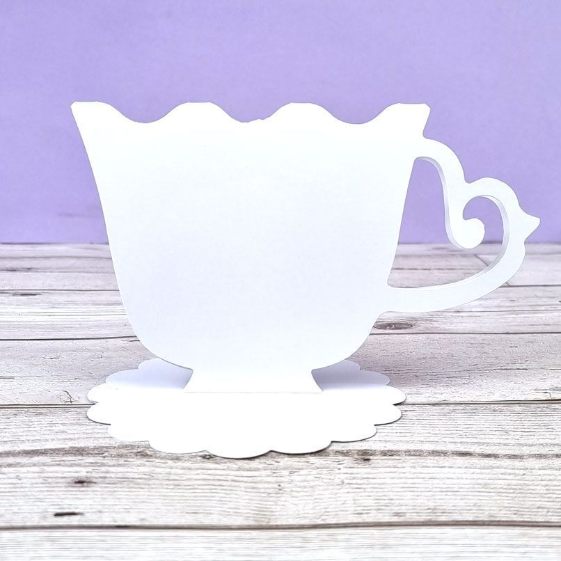 Luxury Shaped Card Blanks & Envelopes - Teacup-1