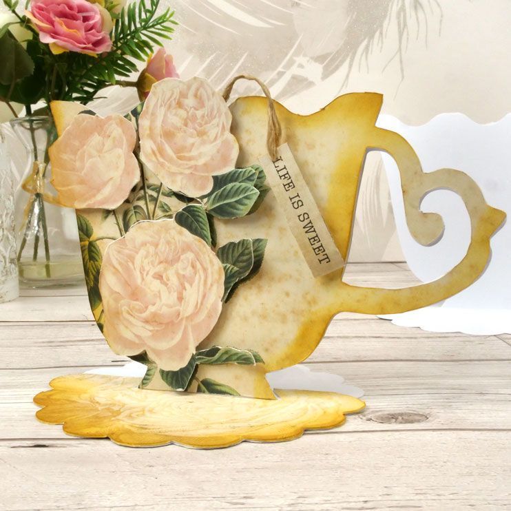 Luxury Shaped Card Blanks & Envelopes - Teacup-2