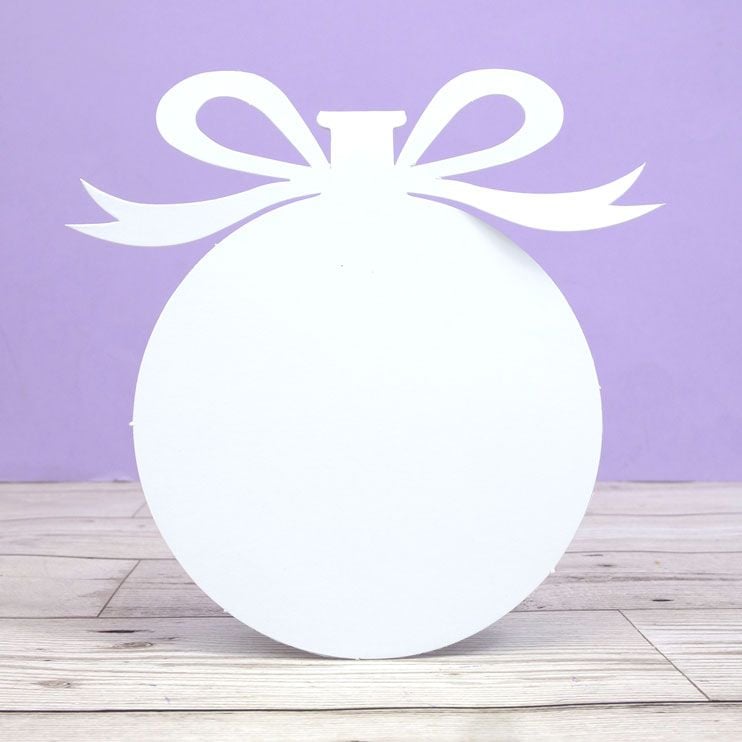 Luxury Shaped Card Blanks & Envelopes - Bauble-1